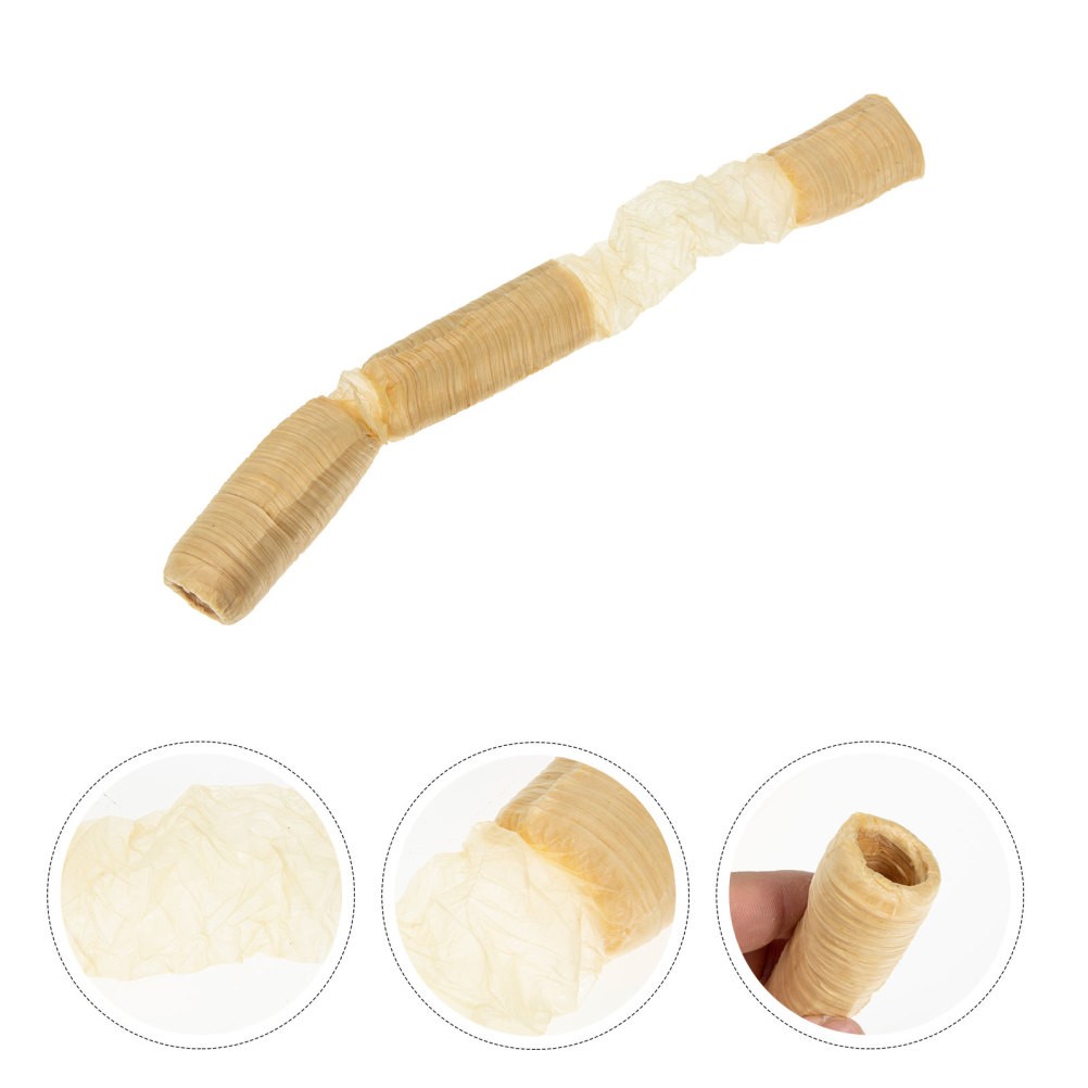 3 Pack Natural Edible Sausage Casings for DIY Sausage Making Beige Collagen