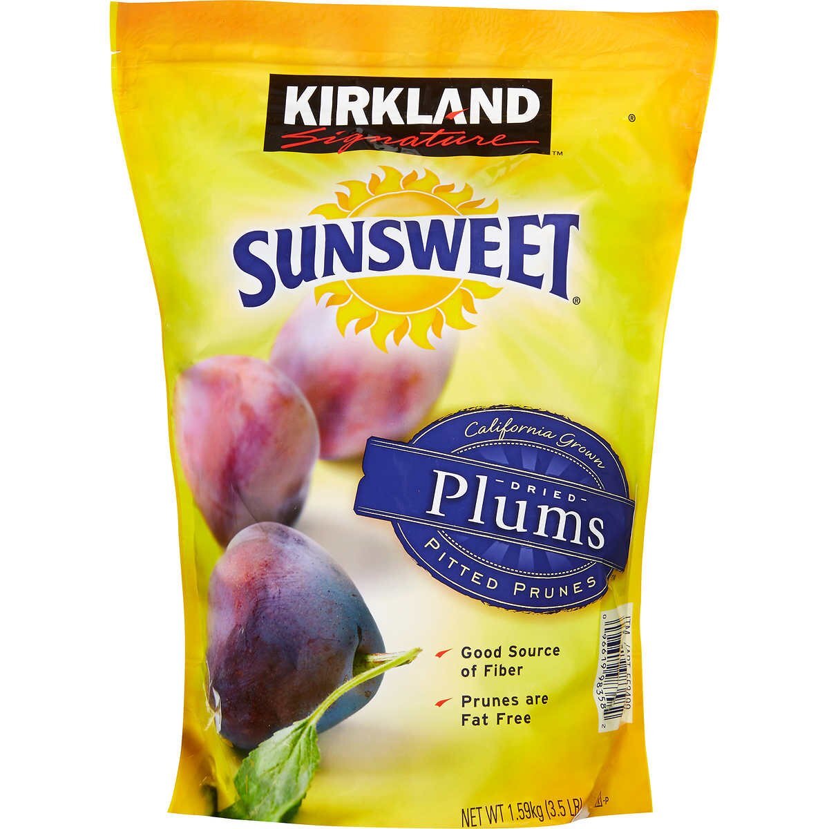 Signature’s Dried Plums Pitted Prunes, 3.5 Pounds Pack of 2