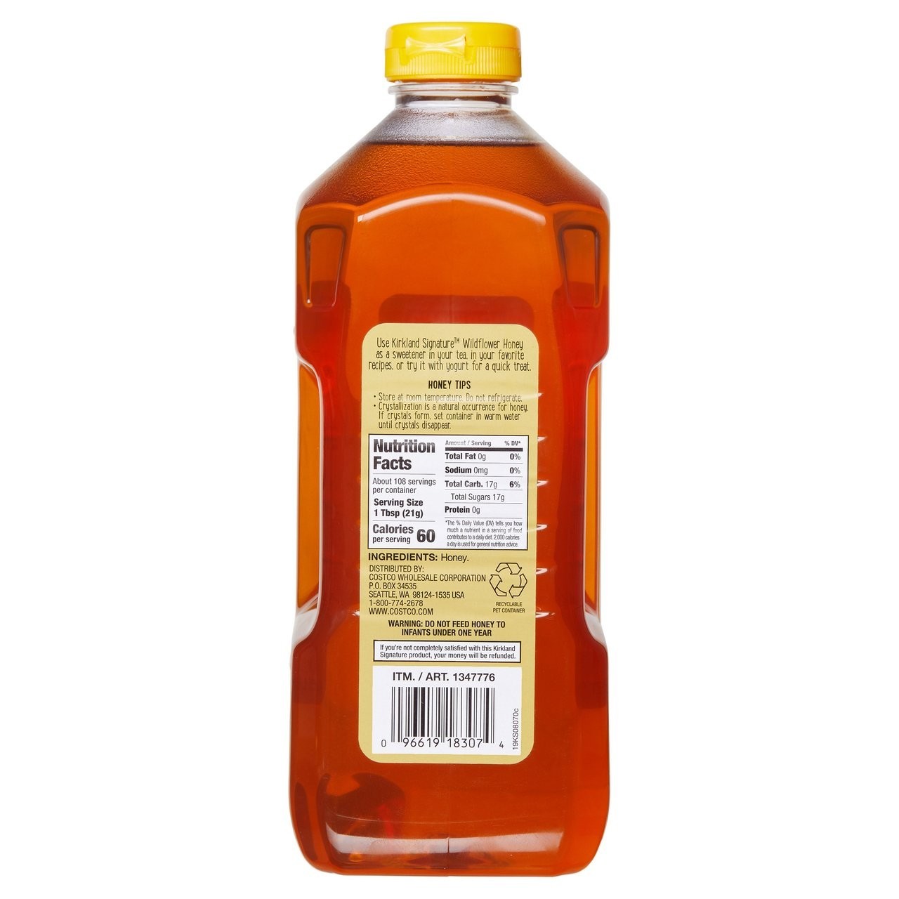 Kirkland Signature Wildflower Honey 5 lb Pure Honey