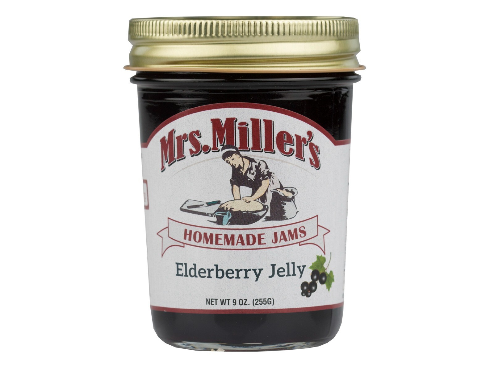Mrs. Miller’s Elderberry Jelly (6) 9 oz Jars Free Shipping