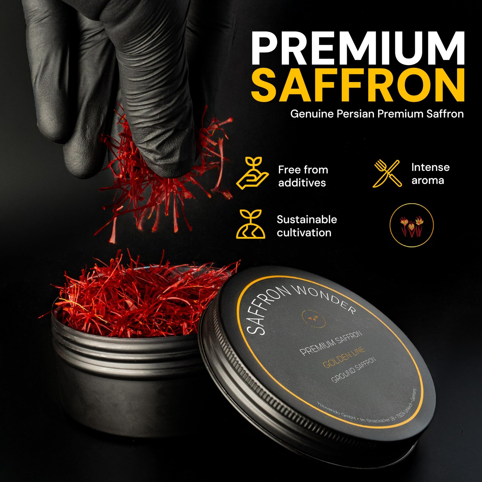 Saffron – Premium Super Negin Saffron Threads, Hand-Harvested & Naturally Dri…