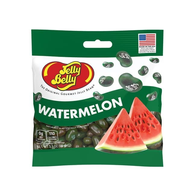 Jelly Belly 3.5 oz WATERMELON Gourmet Jelly Beans Candy ** BB 10/2026 **