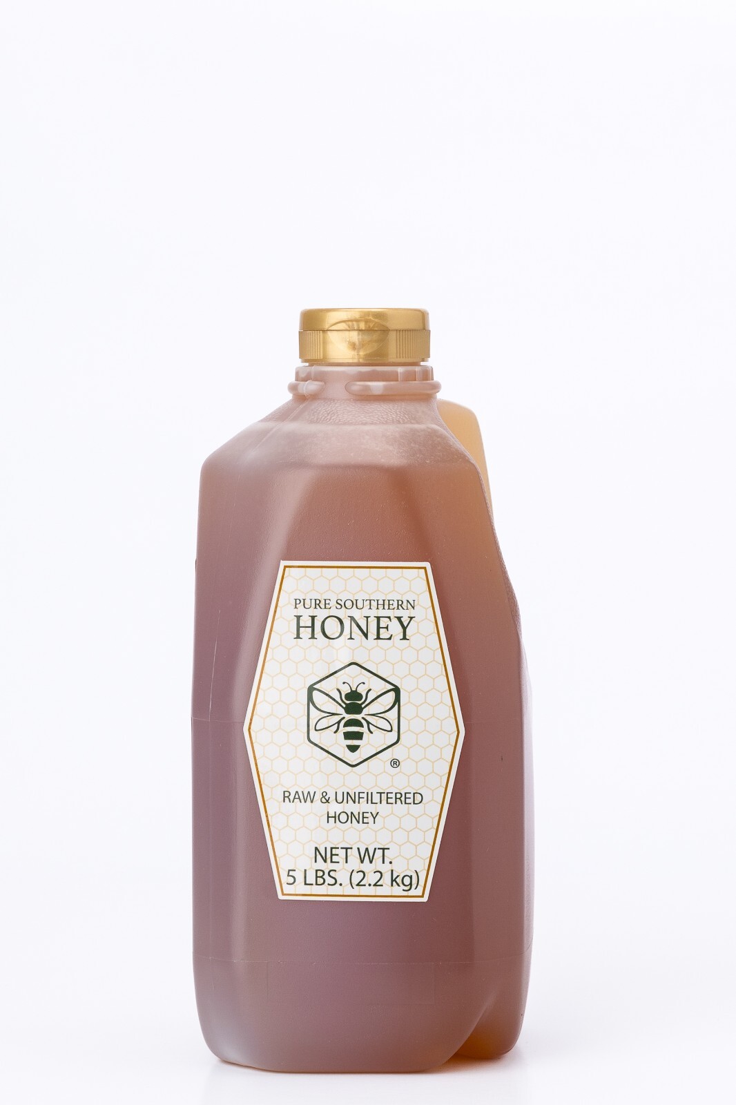 5 lbs. of 100% Raw, Unfiltered & Unheated Georgia Honey, New 2023 Crop