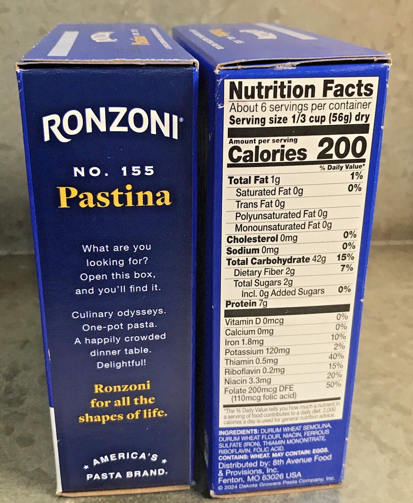 2 Ronzoni Pastina 155 Star Shaped 12 oz Boxes Best By Dec 2026 Hard to Find Shar