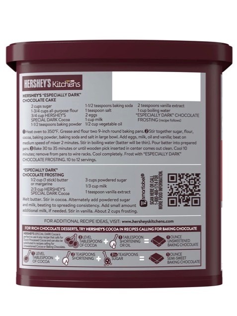 Hershey’s Natural Unsweetened Cocoa Powder, 8 OZ, 226 grams, 100% CACAO 🇺🇸