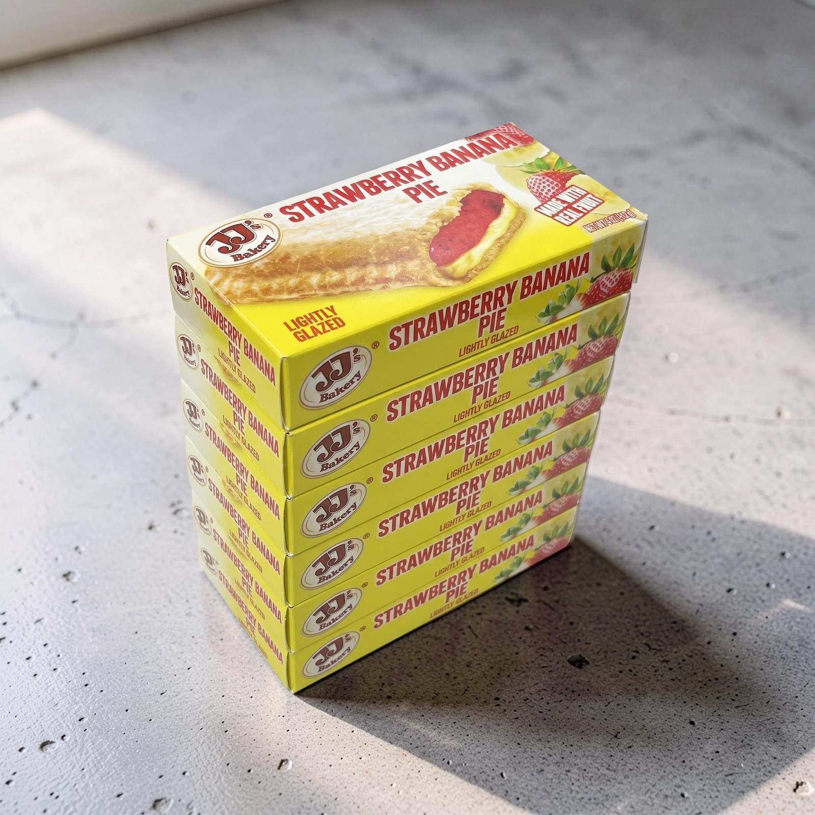 JJ’s Bakery Strawberry Banana Pies – Limited Release | 6 Pack of Individually Bo