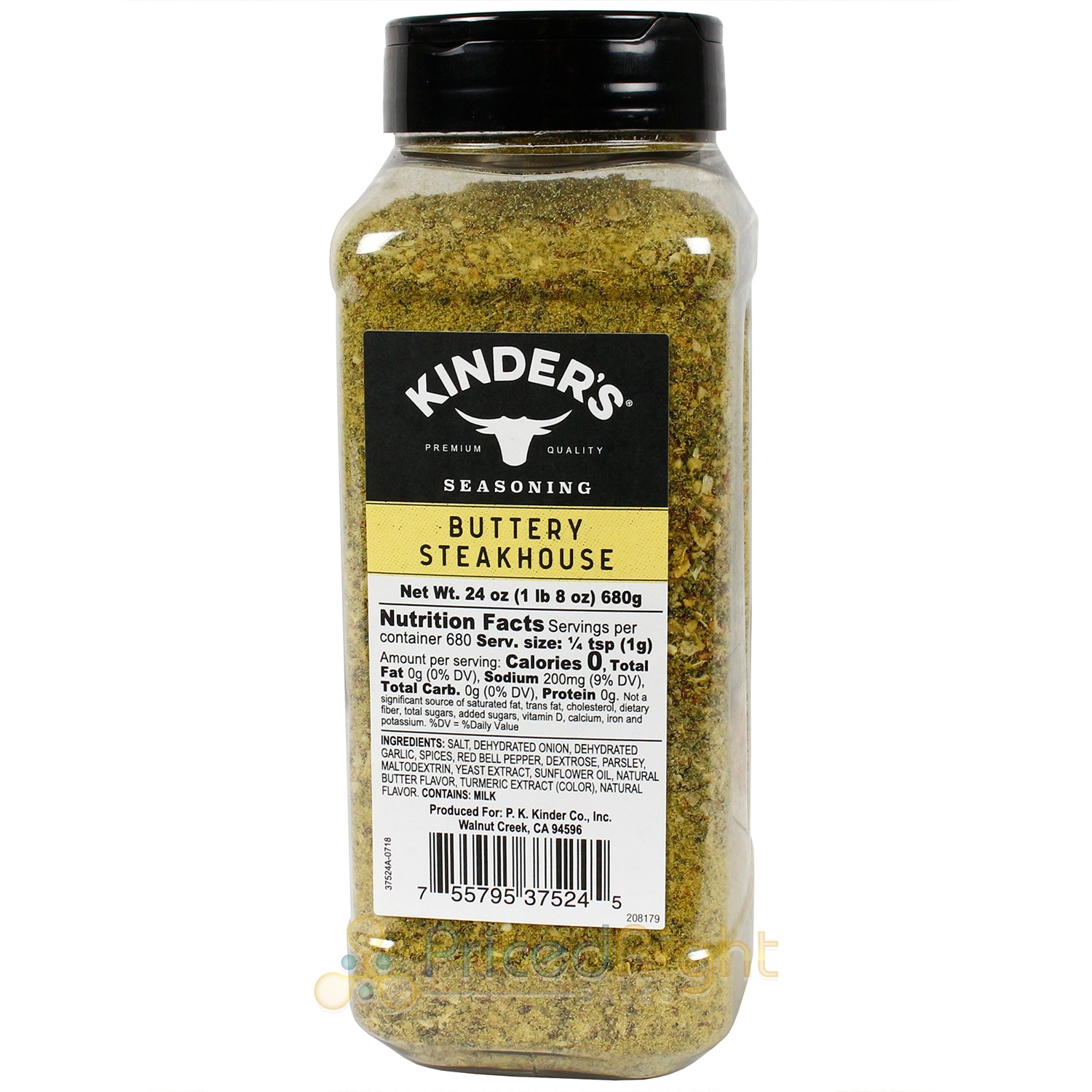 Kinder’s Buttery Steakhouse Rub All Purpose Seasoning Beef Chicken 24 Oz Bottle