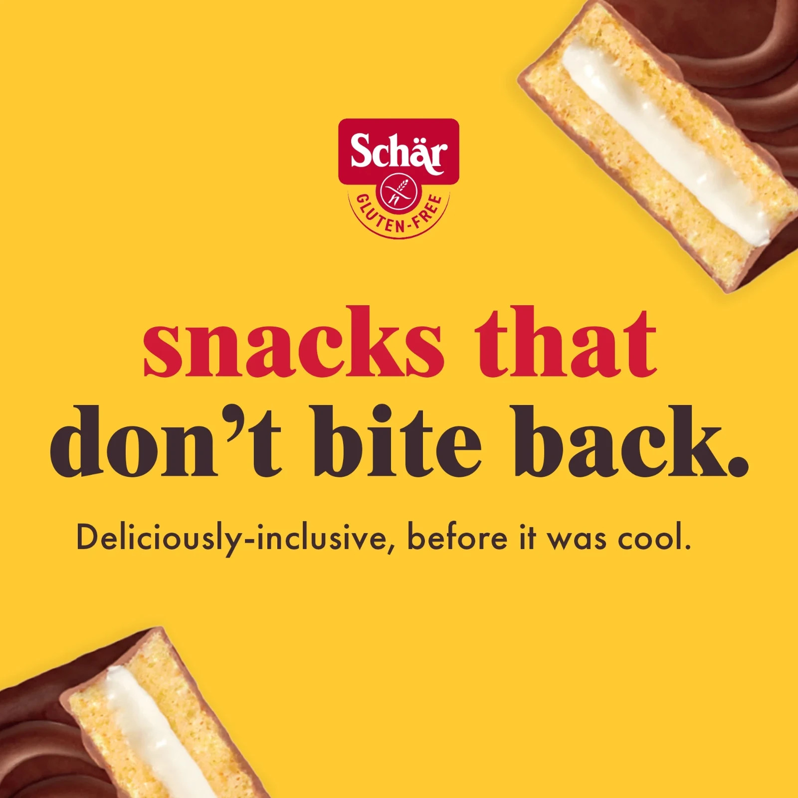 Schar – Gluten Free Sch’nacks, Shelf Stable Cream Filled Snack Cakes – 10 Pack