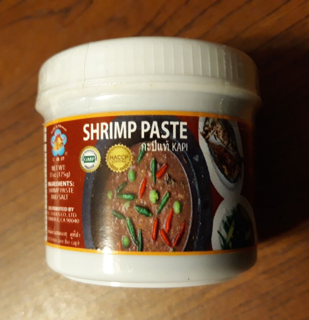 Bells and Flower Shrimp Paste 175g. กะปิ 175 กรัม. Product of Thailand.