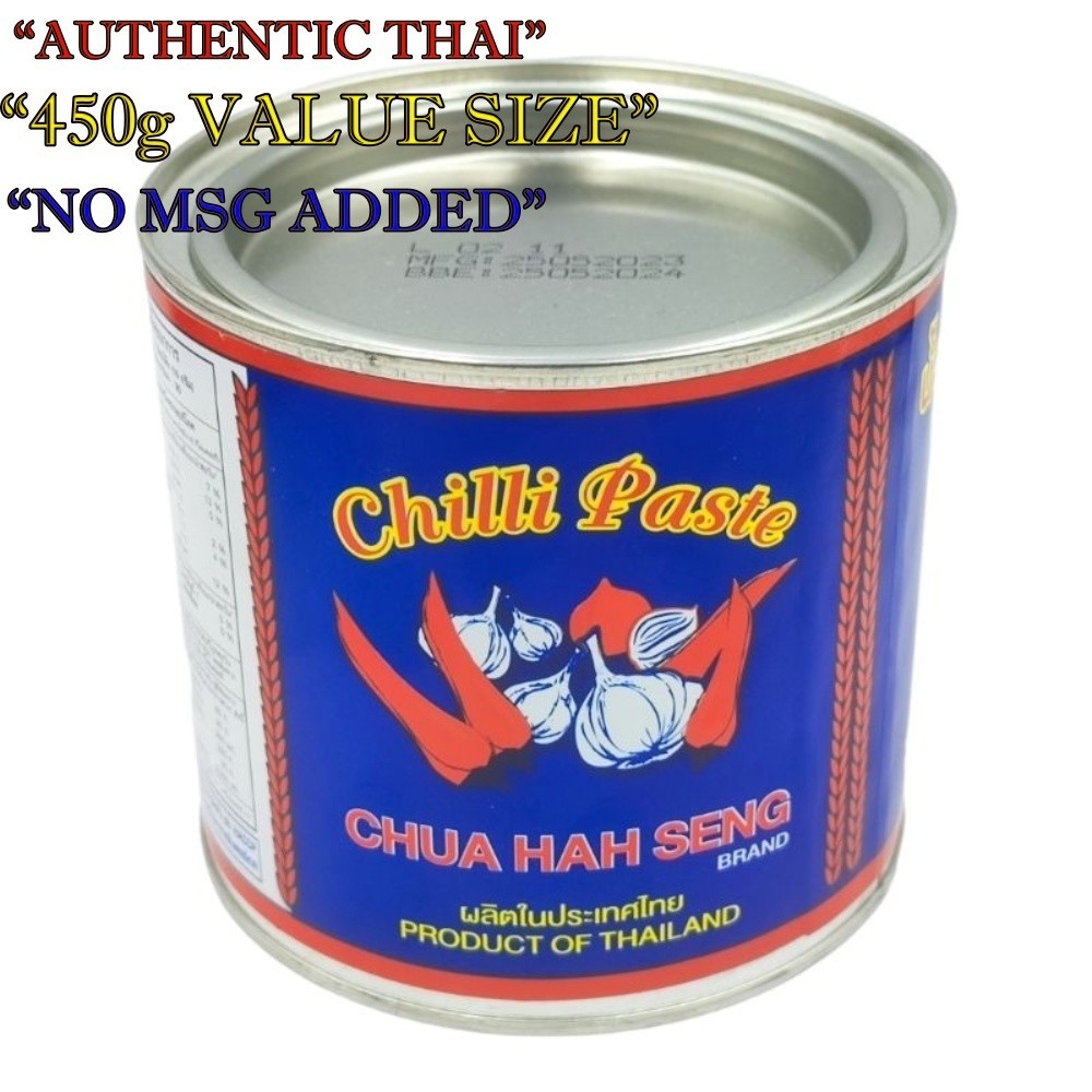 Chua Hah Seng Thai Chilli Paste Nam Prik Pao 450g Authentic Chili Sauce Tom Yum