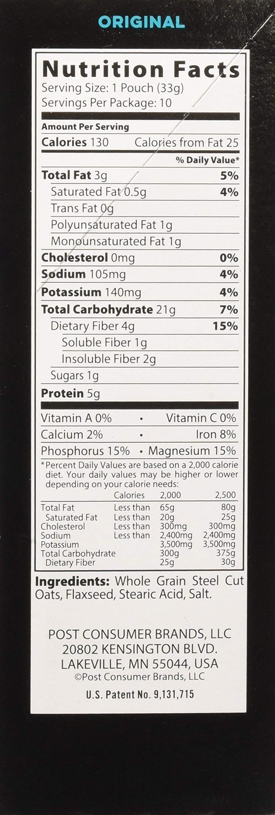 Better Oats Steel Cut Oats with Flax Classic 10 Pouches 11.6 oz (Pack of 2)