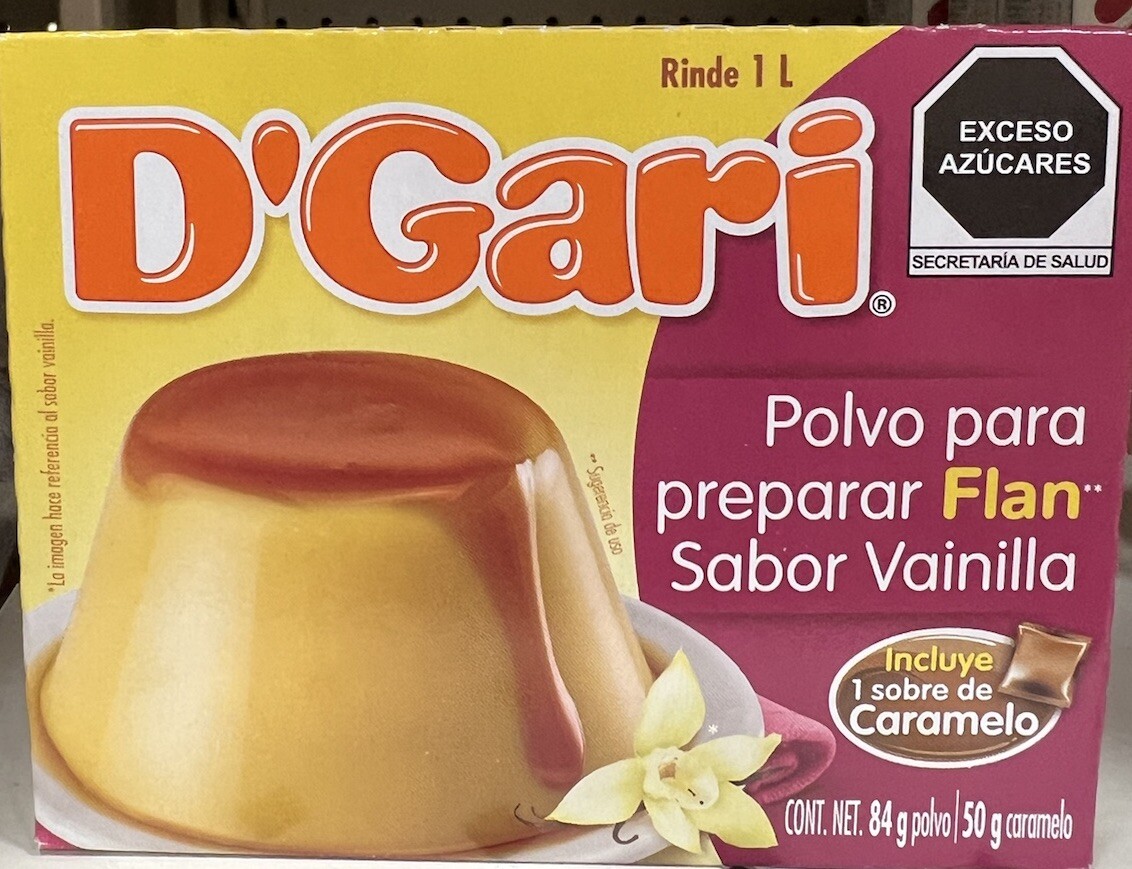 D’gari Mexican Style Caramel Custard Flan Mix – Vanilla Flavor (Pack of 6)