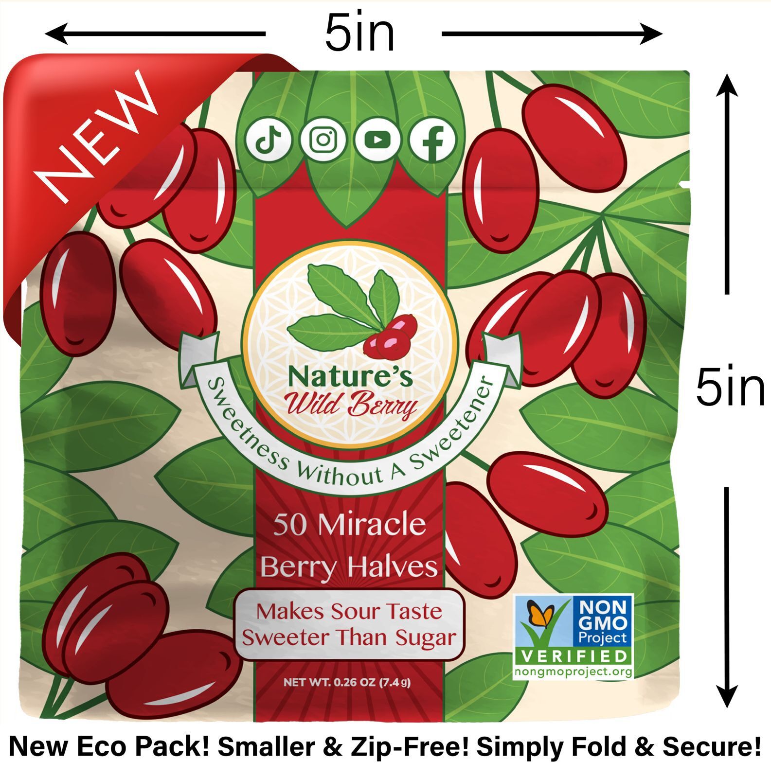 Nature’s Wild Berry | 50 Servings | As Seen On TV