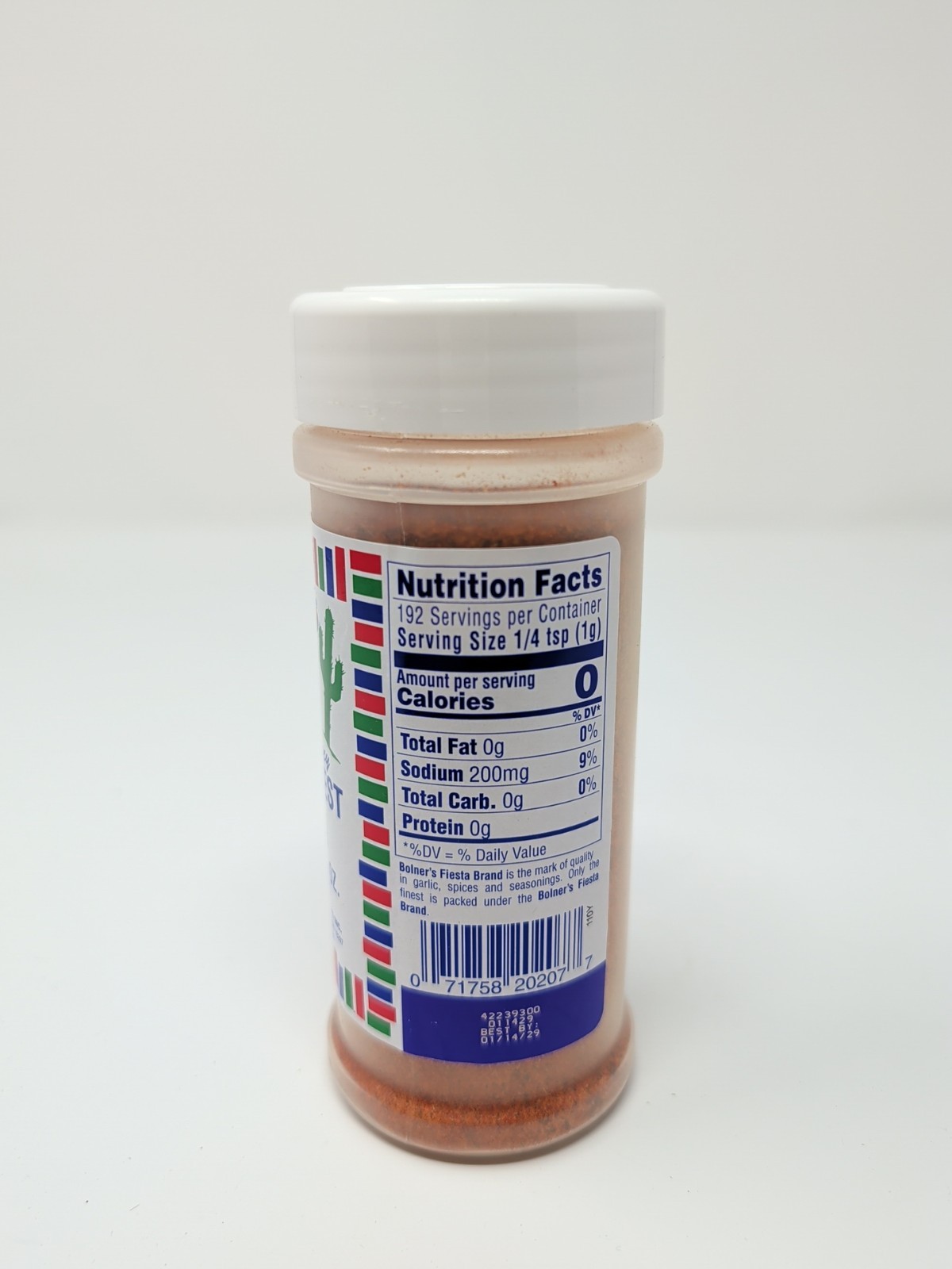Bolner’s Fiesta Extra Fancy Southwest Style Fajita Seasoning 5.5 Ounce Shaker