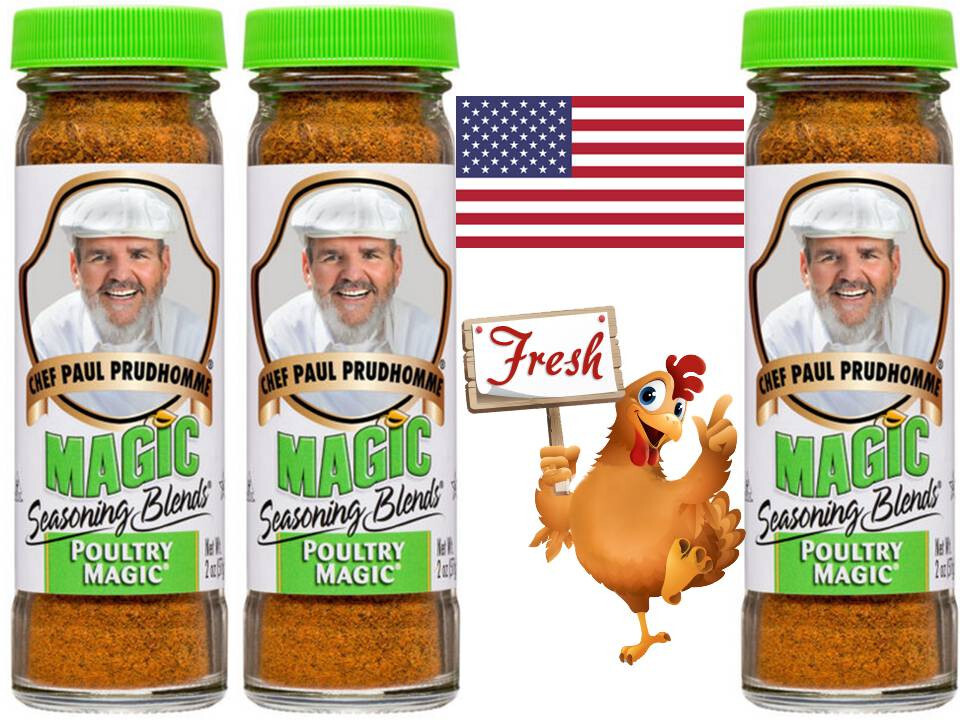 ANY QTY Chef Paul Prudhomme’s Magic Seasoning Blends ~ Poultry Magic 2 oz Bottle