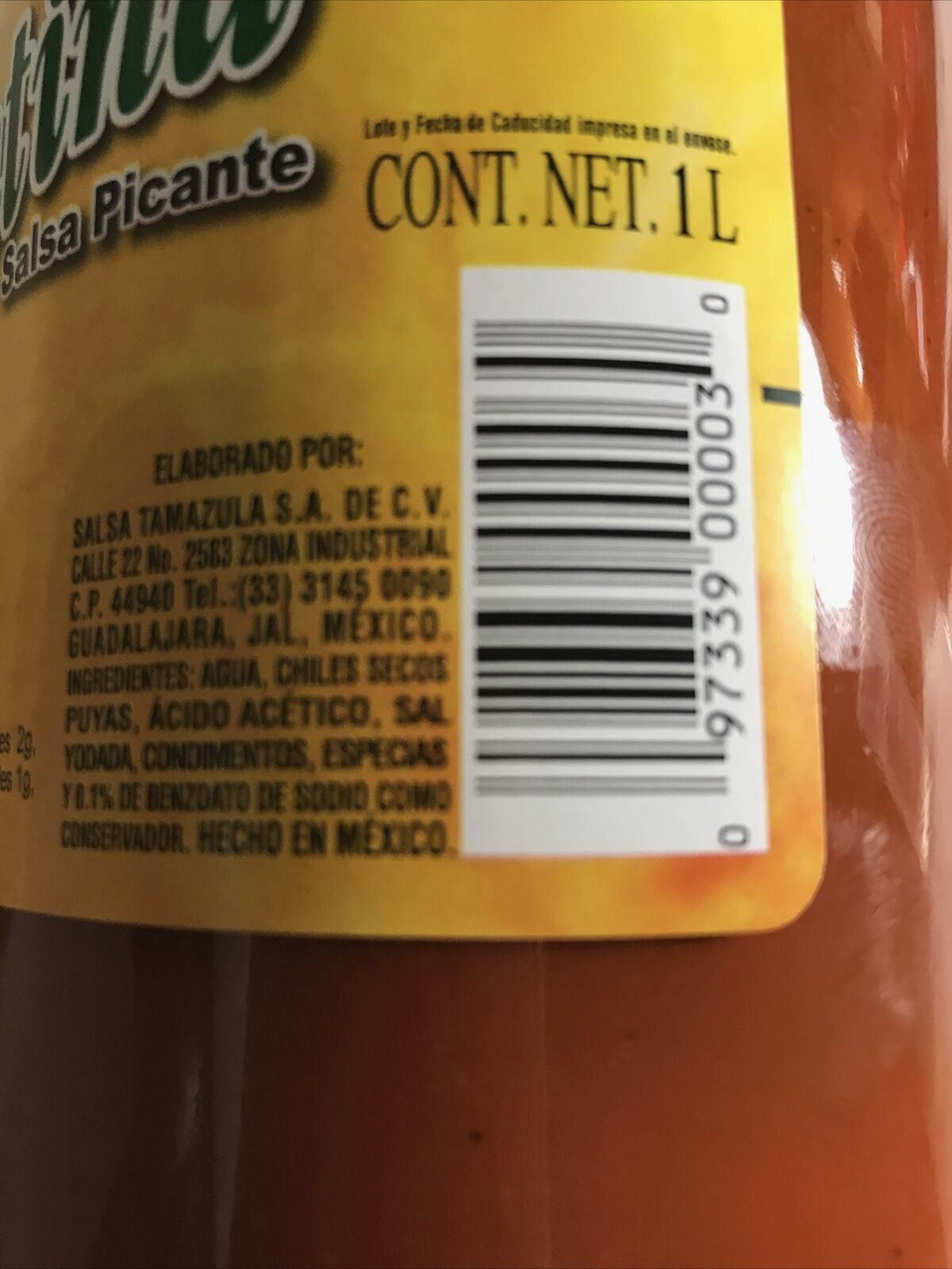 Salsa VALENTINA Picante Mexican Valentina Hot 1L/34Oz Mexican Favorite Salsa