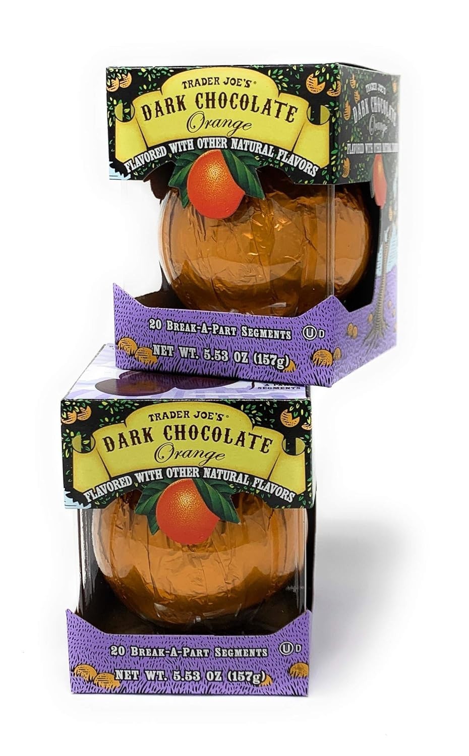 2 x Trader Joe’s SEASONAL Dark Chocolate Orange (Exp. 07/2027)