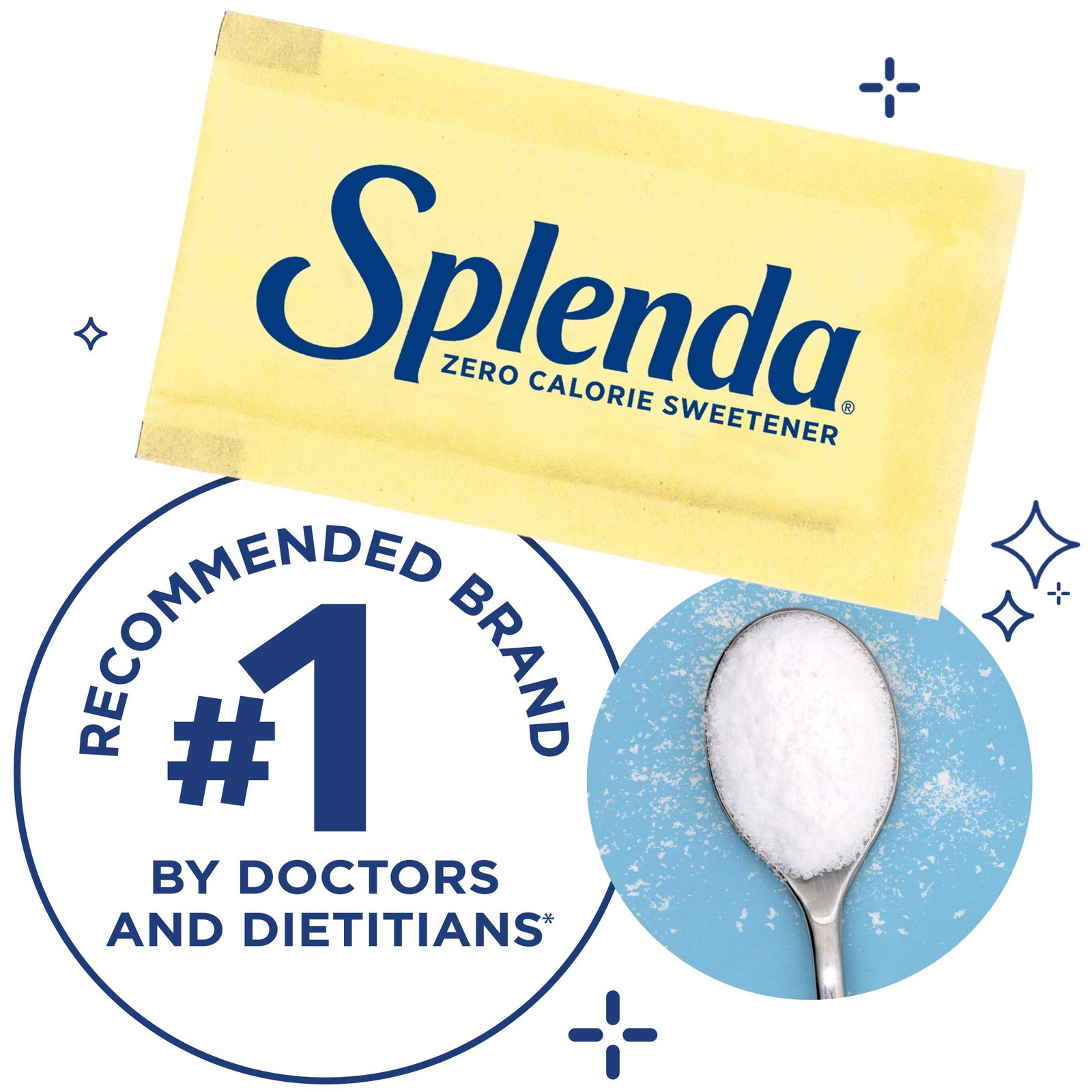 SPLENDA Zero Calorie Sweetener, 100 Count 3.5 Ounce (Pack of 1), Coffee