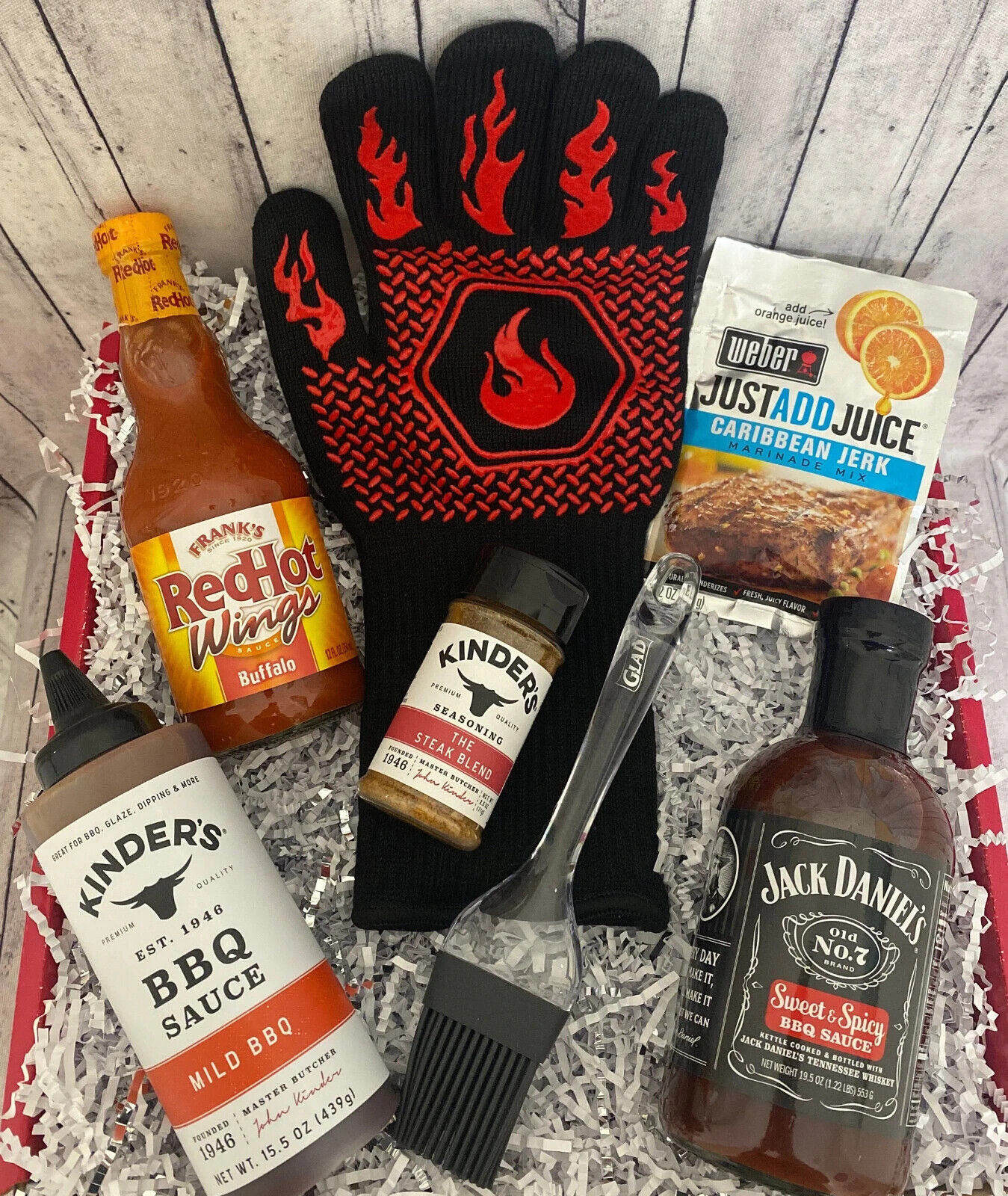 BBQ GRILLING GIFT BOX, BBQ SAUCE KIT, BBQ GRILL GIFT BASKET, GIFTS FOR MEN