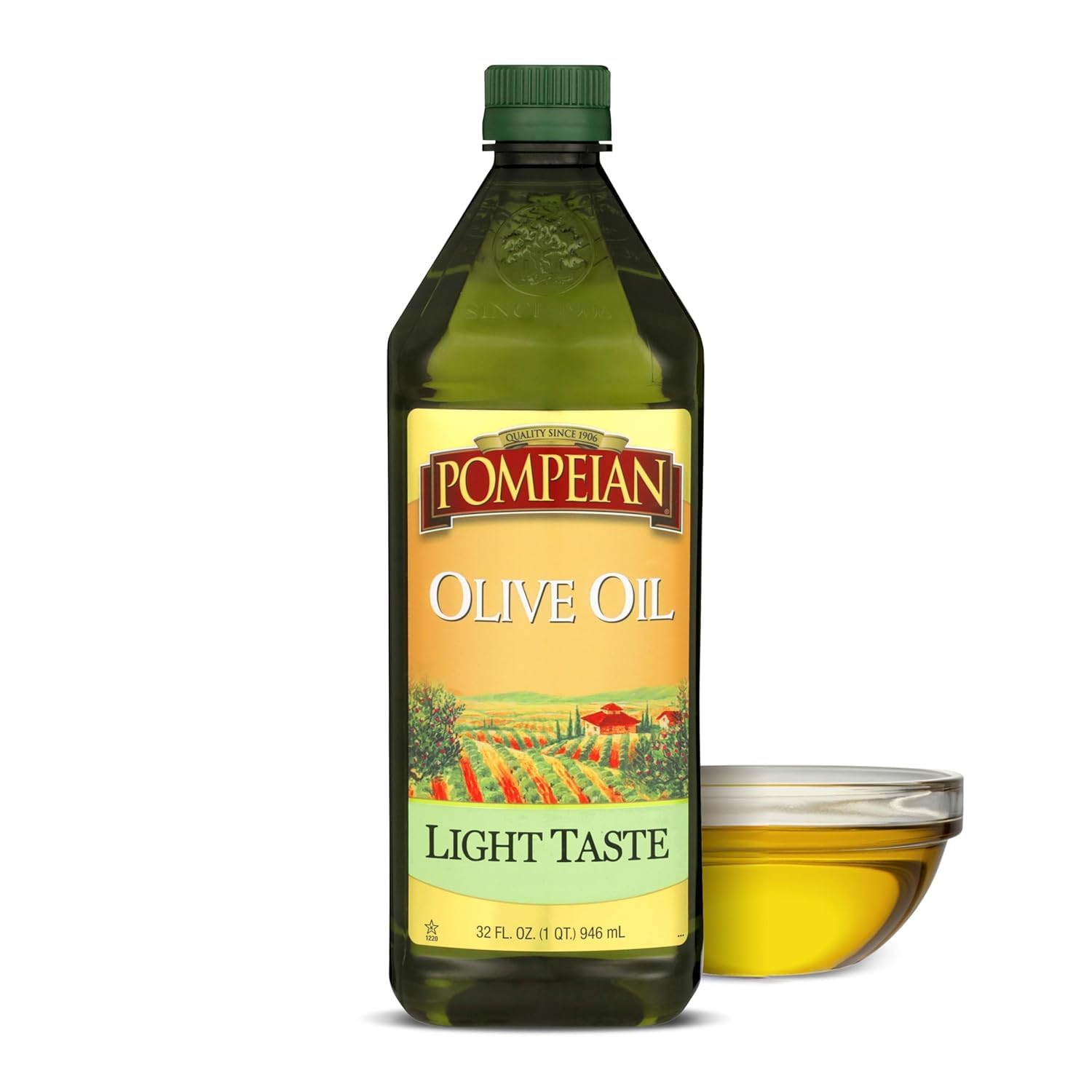Light Taste Olive Oil – 32 Fl Oz – Olive Oil for High Heat Cooking – Light Flavo