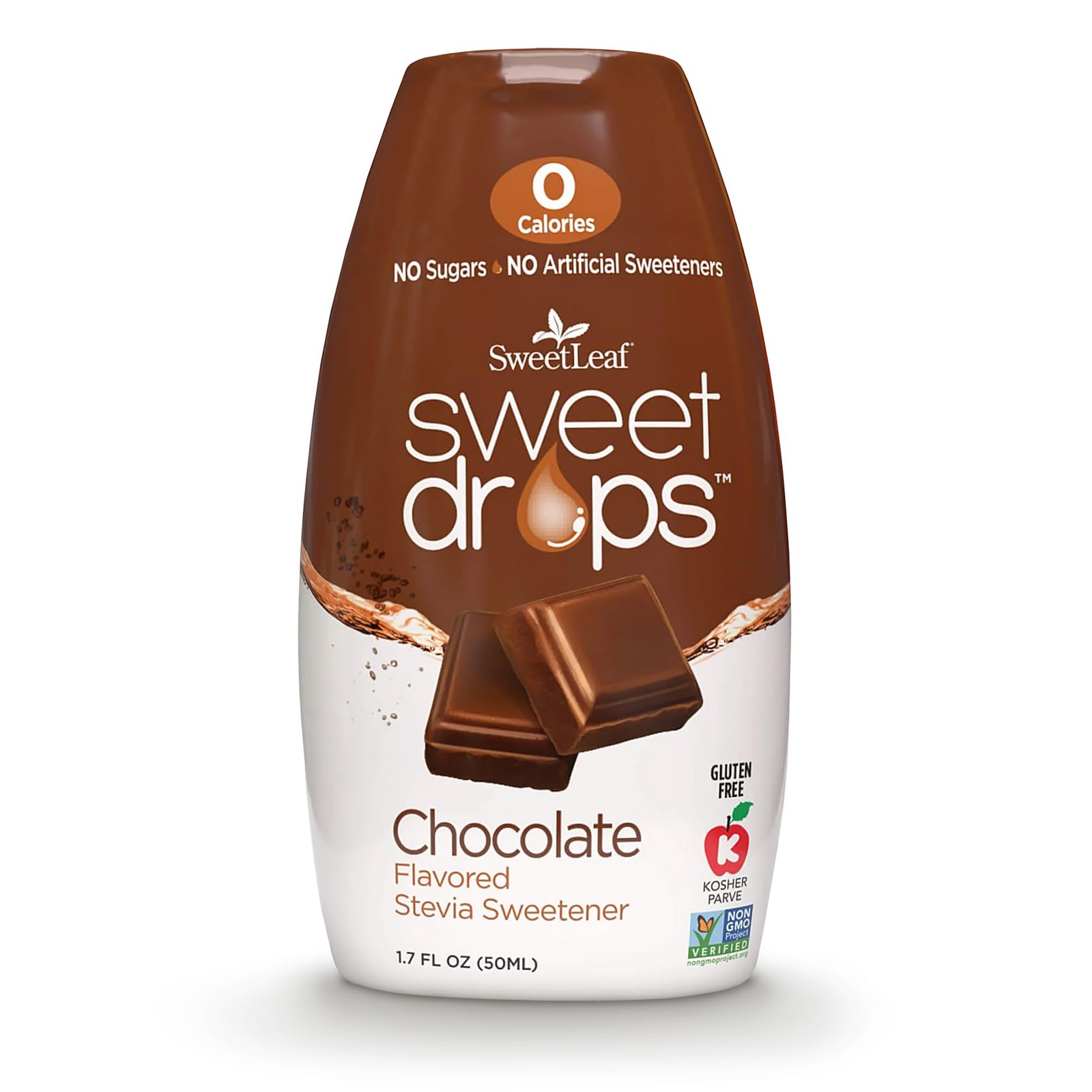 SweetLeaf Chocolate Sweet Drops Zero Calorie Sugar Substitute 1.7 Ounce