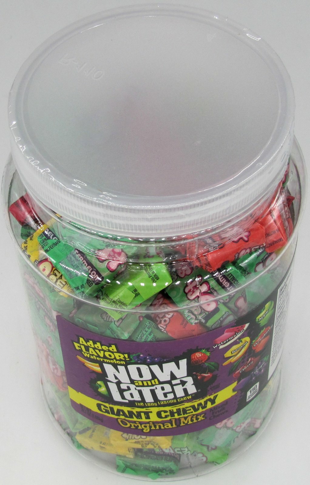 Now and Later Soft Giant Candy Tub Assorted Flavors Free Shipping Bulk 120 ct