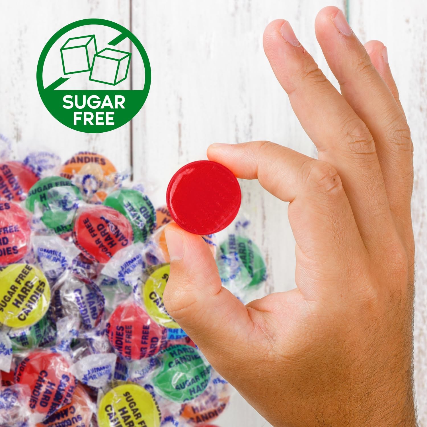 Sugar Free Hard Candy Assortment – 1 Pound Approx. 75 Individually 1