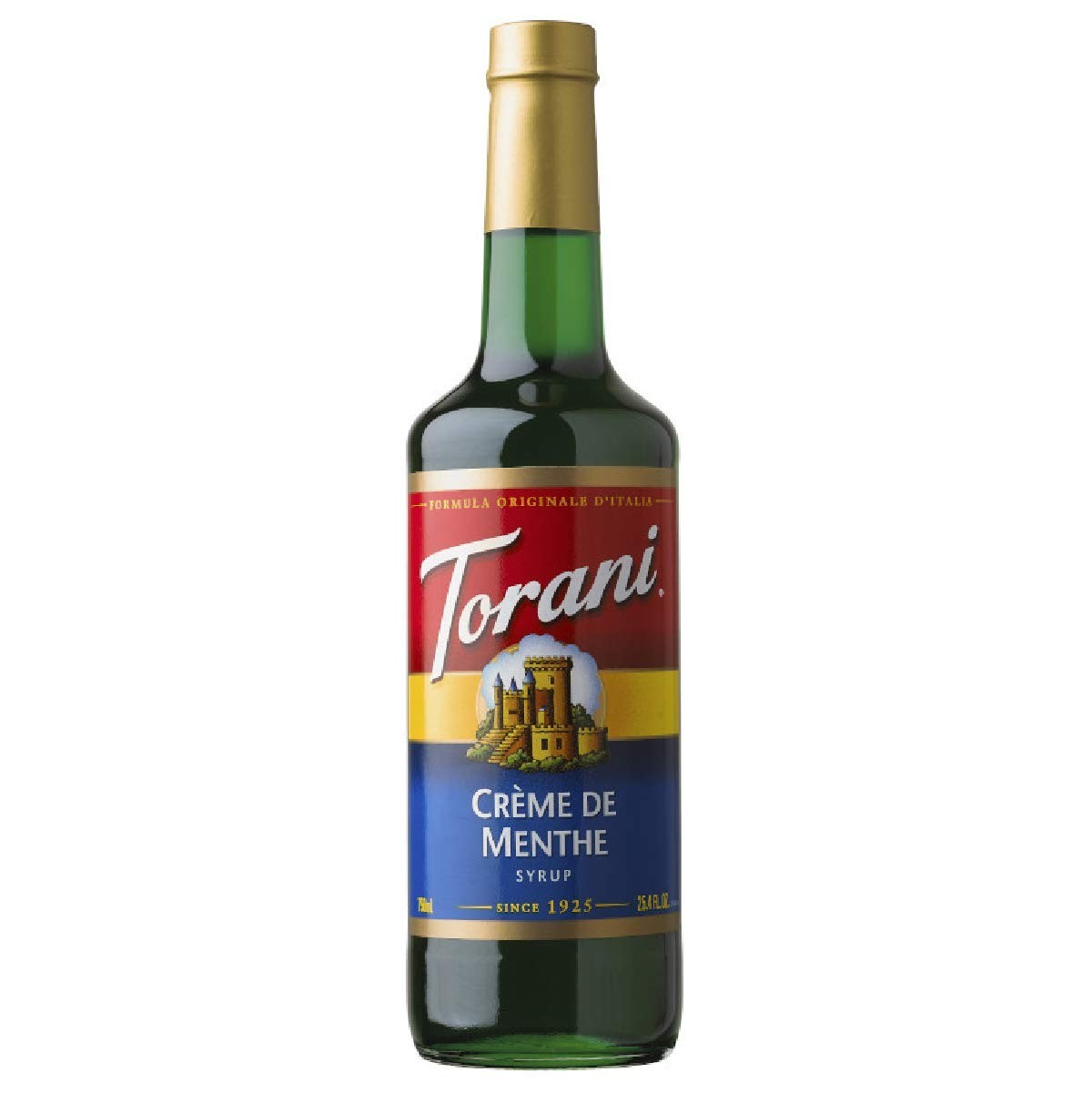 Torani Creme De Menthe Syrup 750 mL Mint Coffee Cocktail Drink Flavoring