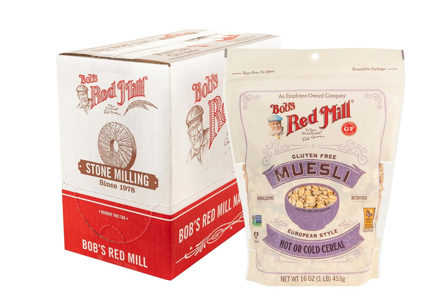 Bob’S Red Mill Gluten Free Muesli Cereal 16Oz Pack of 4