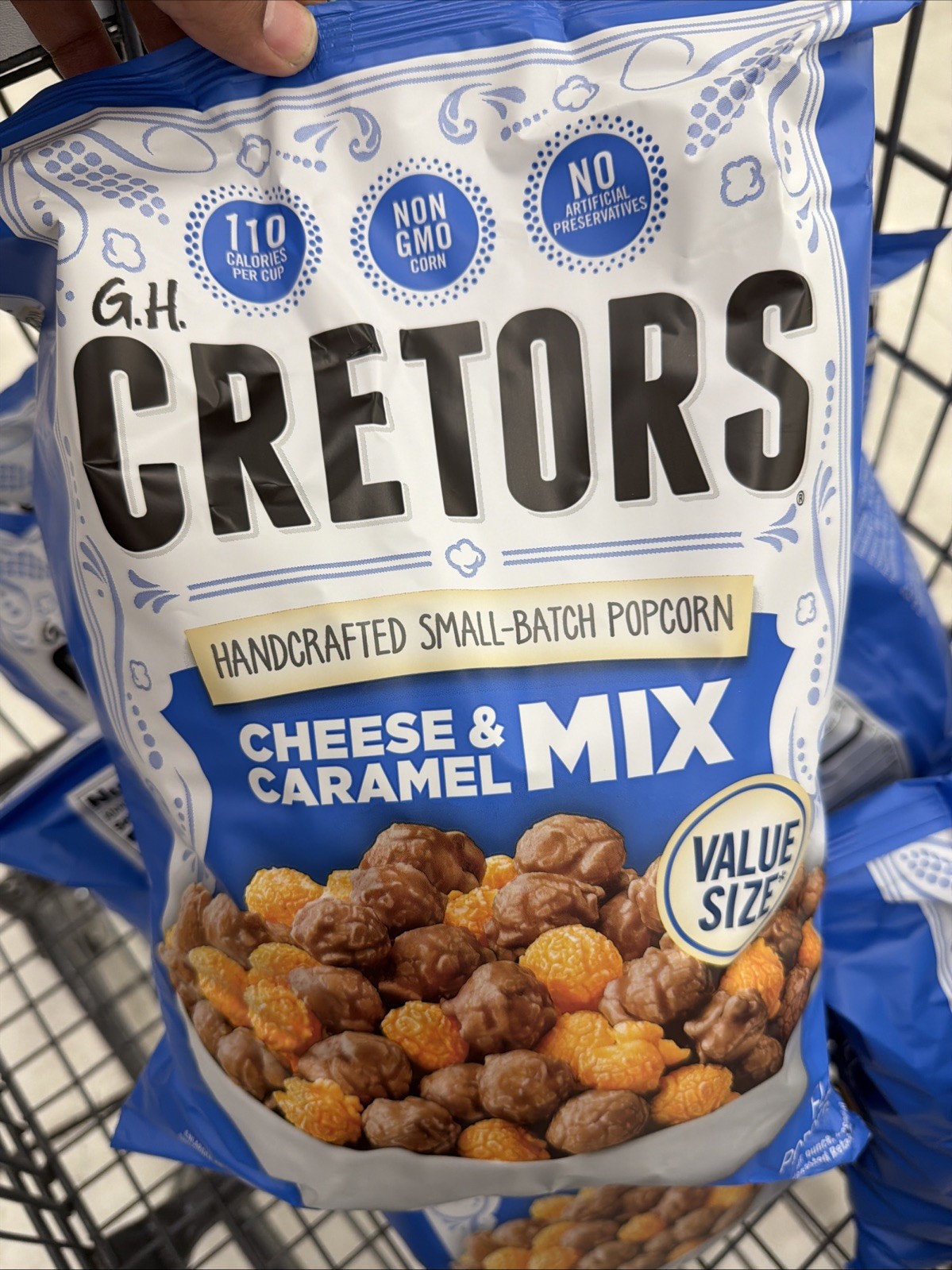 Cretors Handcrafted Small-Batch Popcorn Cheese And Caramel Value Size 14 Oz