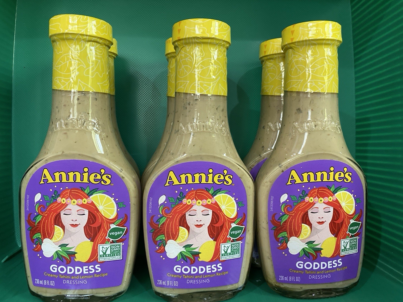 Annie’s Goddess Salad Dressing, Vegan, Non-GMO, 8 fl oz 8 Fl Oz (Pack of 1)