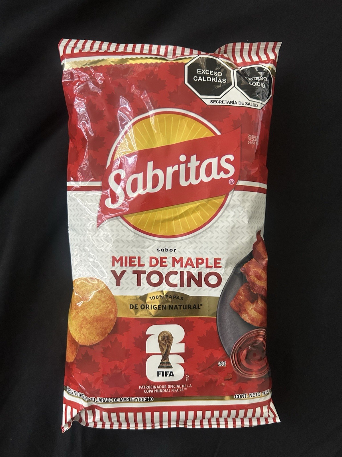 SABRITAS 105g 3 BAGS WORLD CUP LIMITED EDITION FIFA 2026