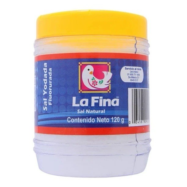 3X SAL LA FINA 120g c/u – SALERO – SALT (3 Pack)