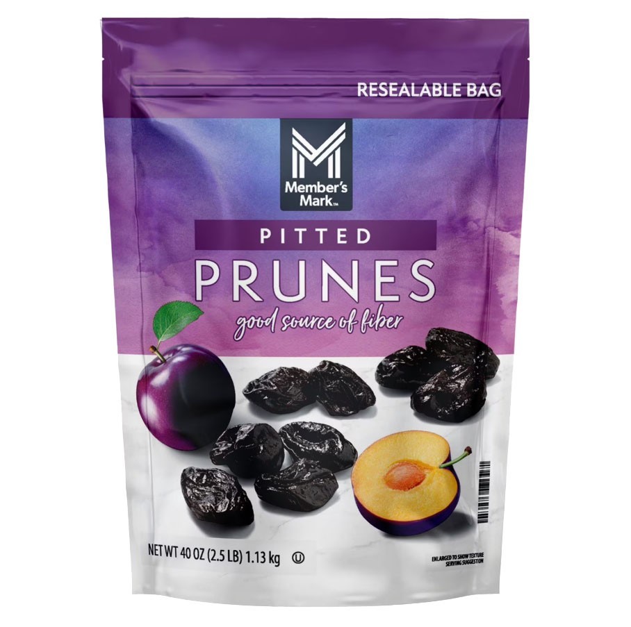 2 PACK – Member’s Mark Dried Pitted Prunes, 40 oz (Total 80 oz)