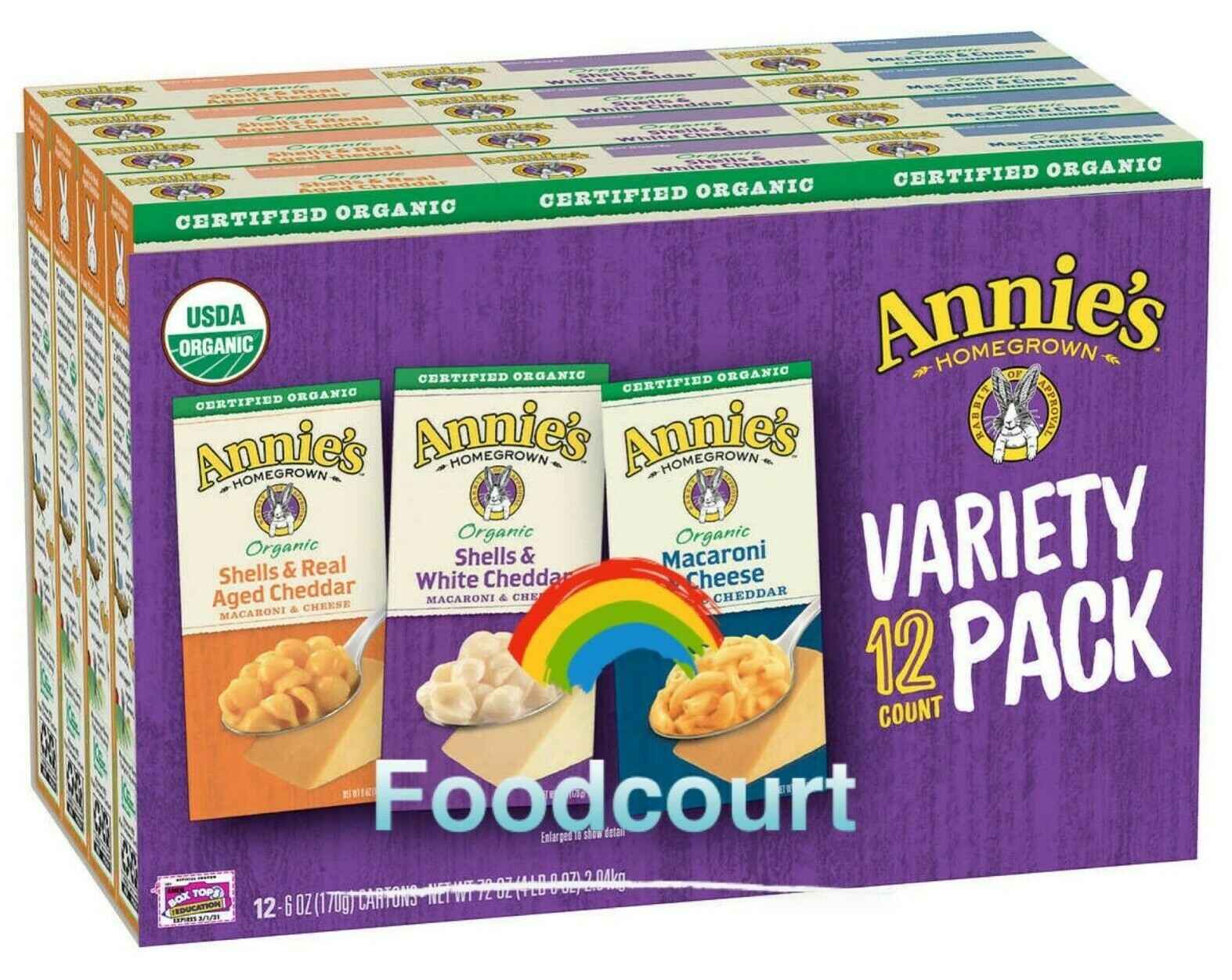 Annie’s Organic Homegrown Macaroni & Cheese Variety Pack 12 ct 72 oz