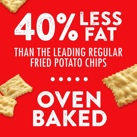 (3 pack) RITZ Toasted Chips Sour Cream and Onion Crackers, Party Snacks, 8.1 oz