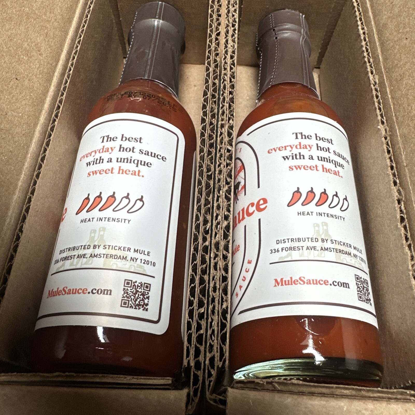 Mule Sauce ~ Two 5 FL Ounce Bottles / 6 Packets ~ 07/2026 And 07/2025 ~ Sealed