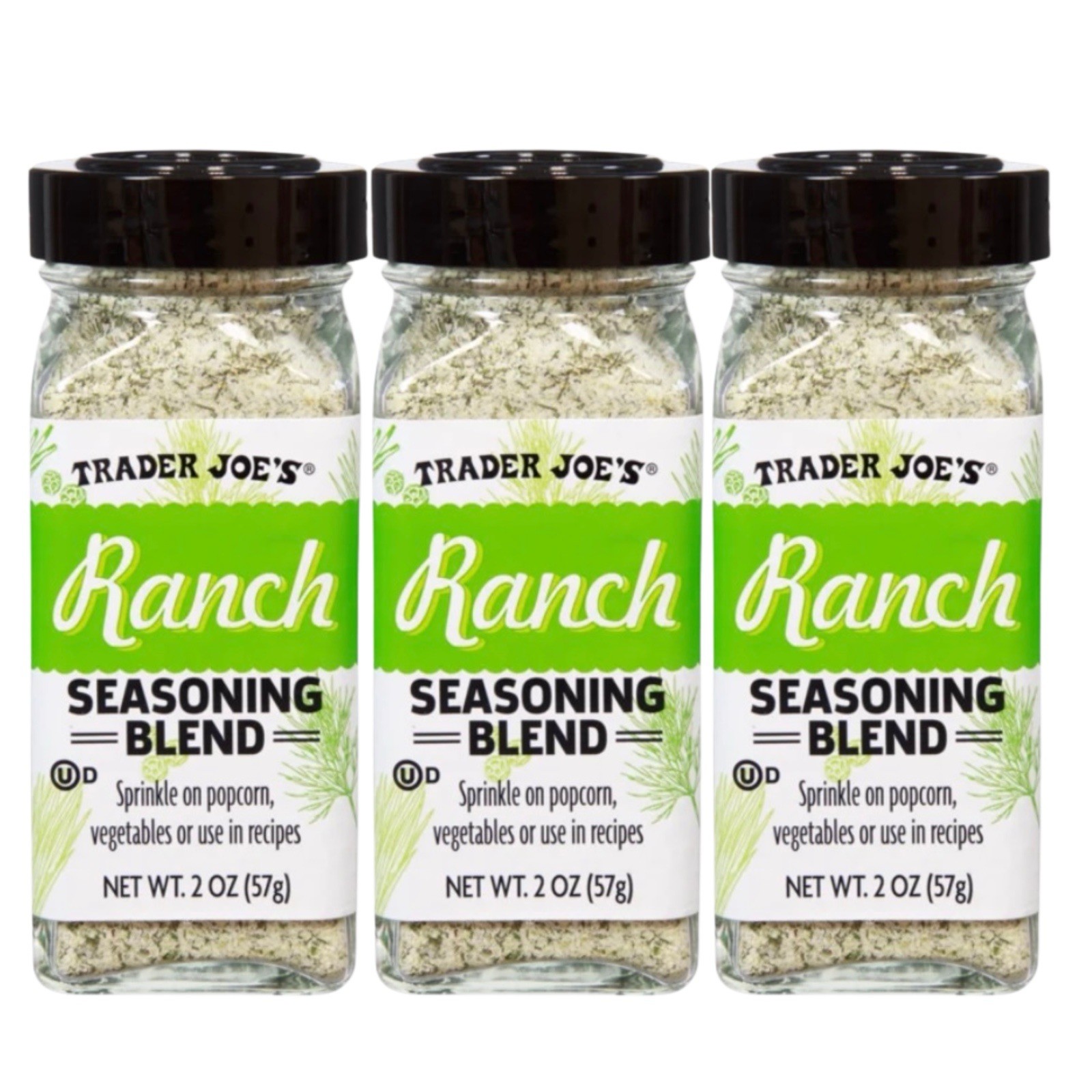 Trader Joe’s Ranch Seasoning Blend 2 oz/57 g (Pack of 3) Exp 04/2028
