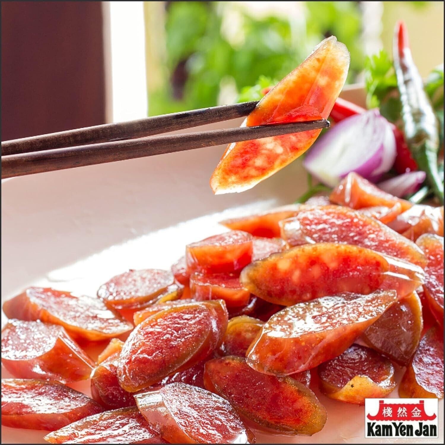 Kan Yen Jan Chininese Style Pork Sausage 14 oz(Pack of 6)~Made in USA~10/22/2026
