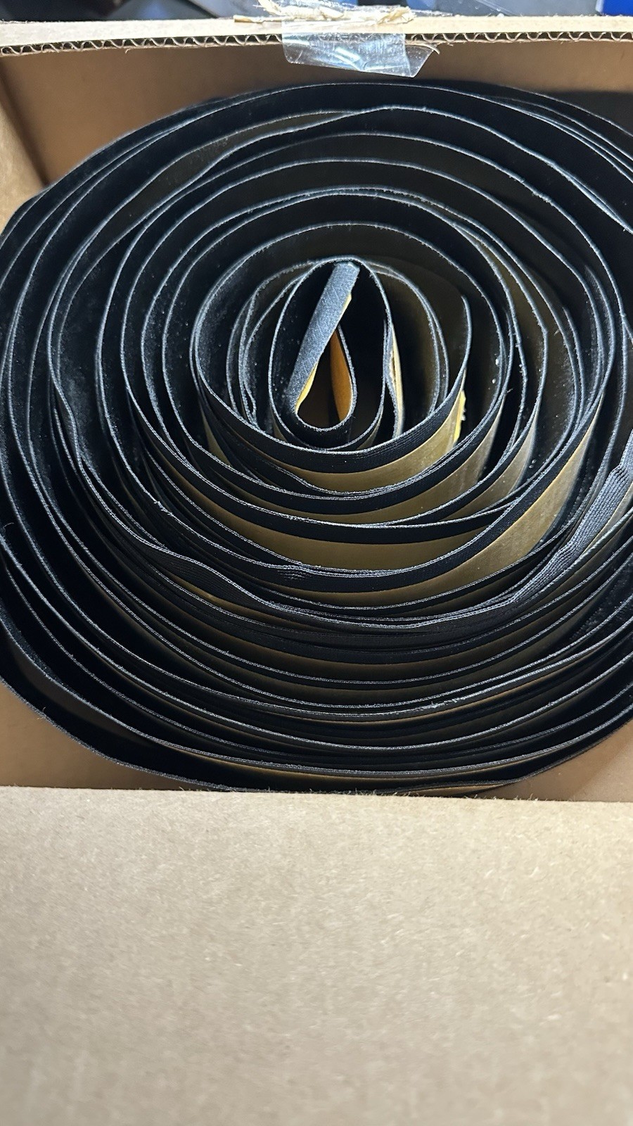Carpet Edge Binding Regular Style 54 ft Roll Graphite USA Made Durable Hold BLK