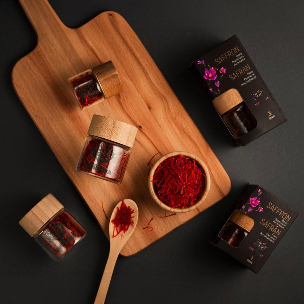 Saffron, Grade A+ All Red Saffron Threads, Pure, Premium, Aromatic, 100% Natu…