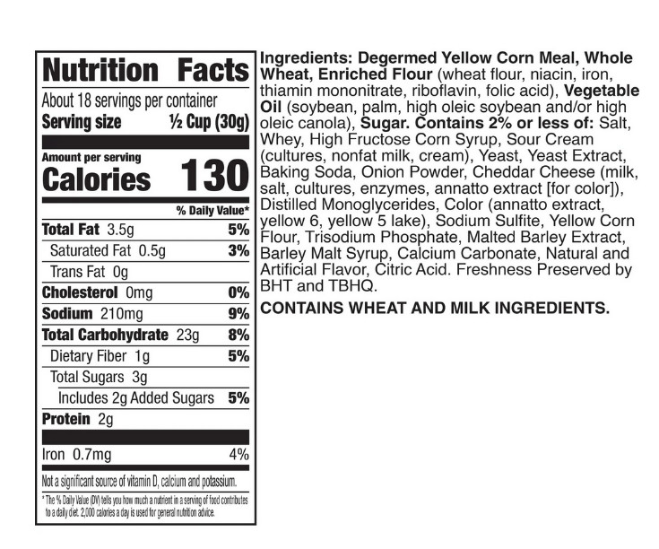 Chex Mix Cheddar Savory Snack Mix, Salty Snacks Tub, 20 oz