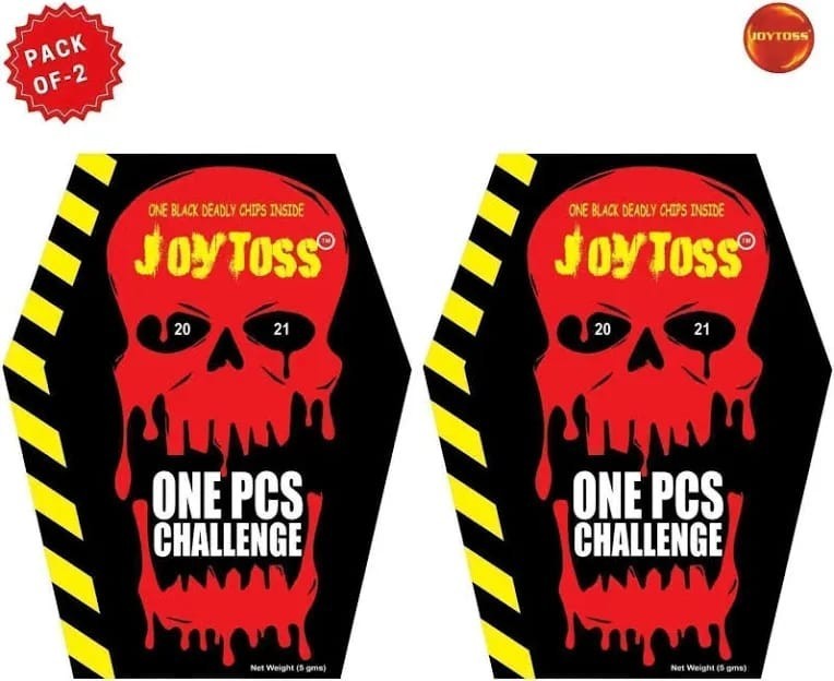 JOYTOSS Extreme Hot Chip Challenge Tortilla Snack Pack of 2