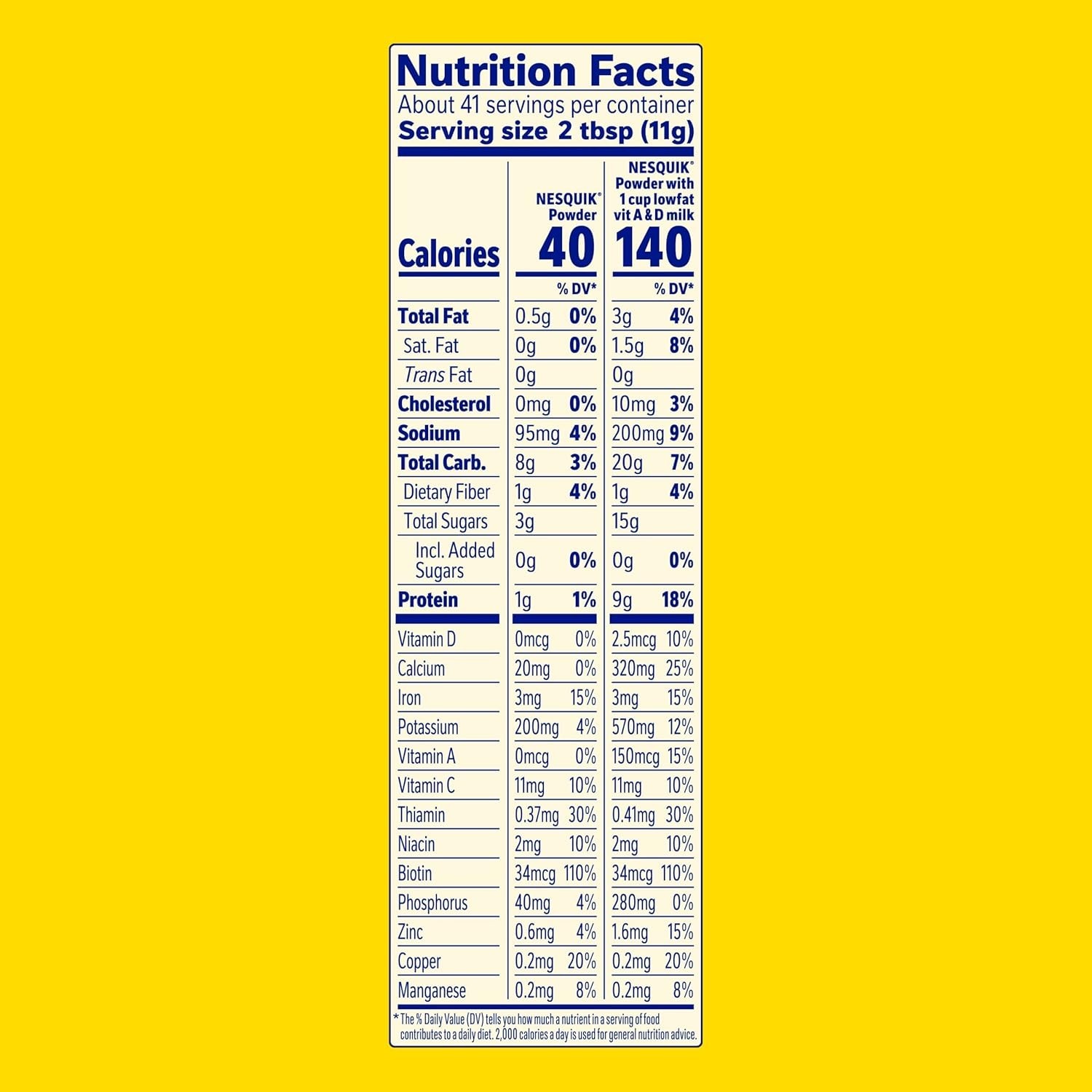Chocolate Powder No Sugar Added 16 oz Healthy Beverage Mix for Hot Cold