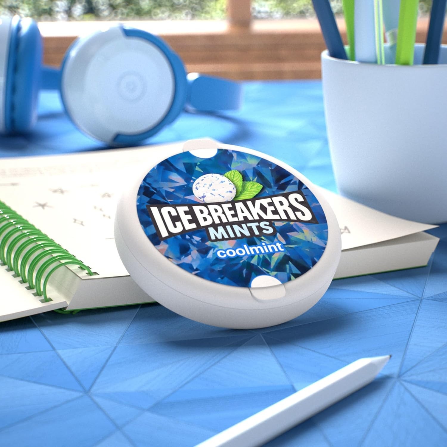 Ice Breakers Coolmint Sugar Free Mints – 8 Tins – Fresh Breath Anytime