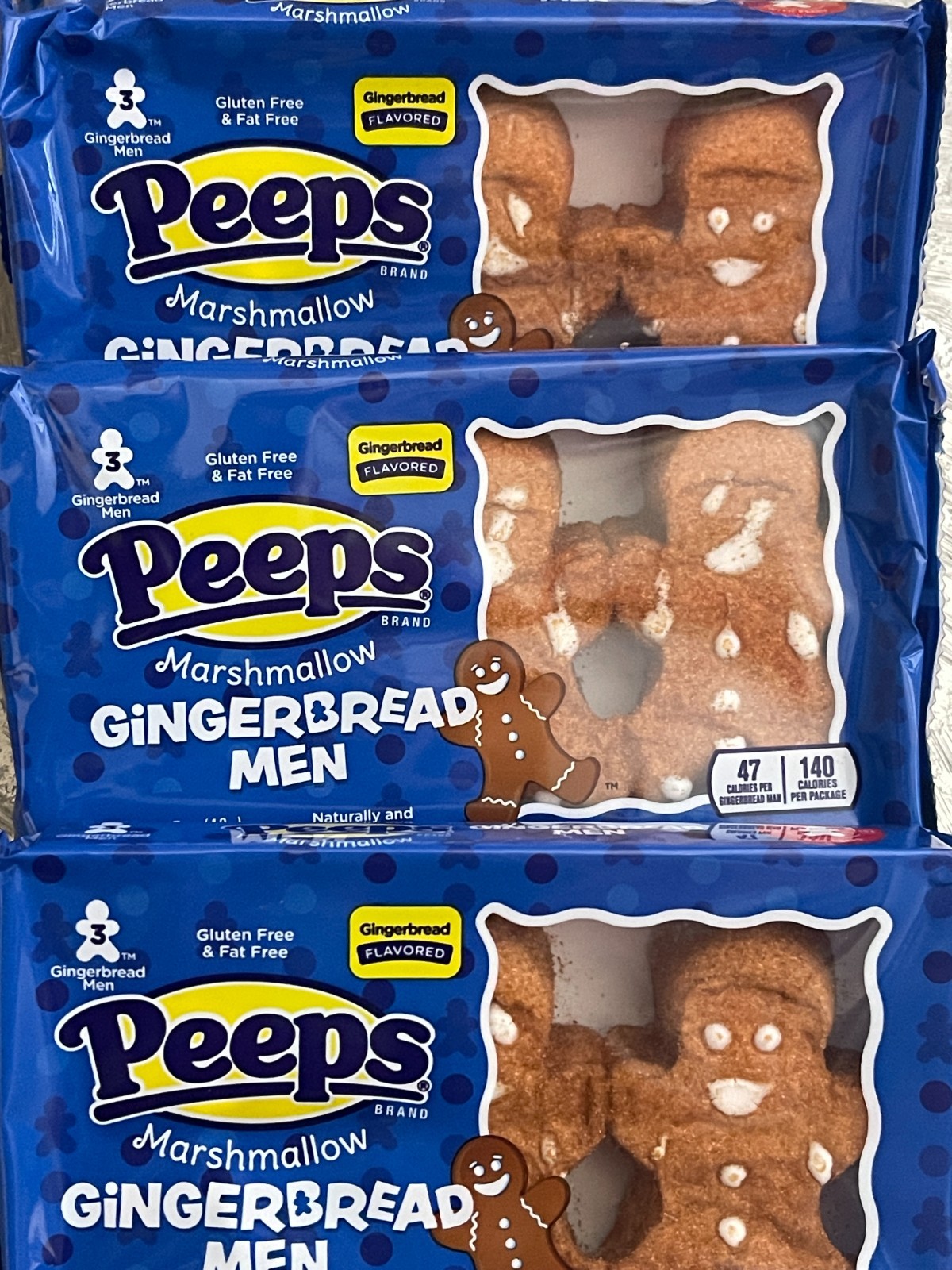 Peeps Marshmallow-Gluten Free Gingerbread Men | 6 Pack