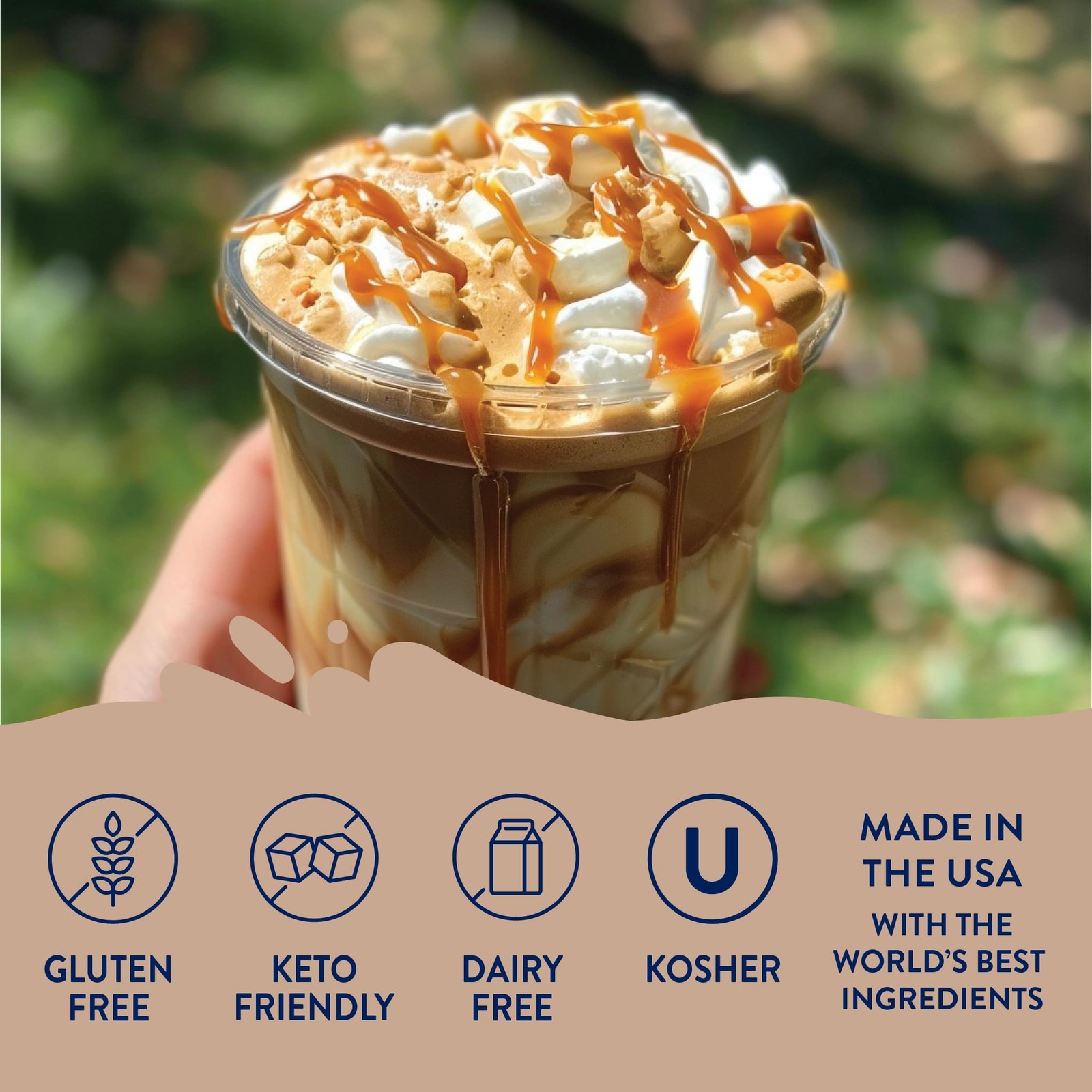 Jordan’s Skinny Mixes Sugar Free Coffee Syrup, Salted 25.4 Fl Oz (Pack of 1)