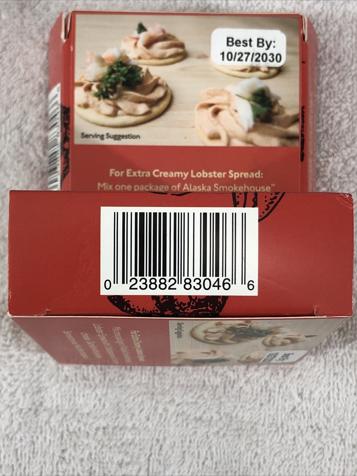 2 PACK ~ Lobster Spread Seafood Alaska Smokehouse LOBSTER SALMON 5 grams Protein