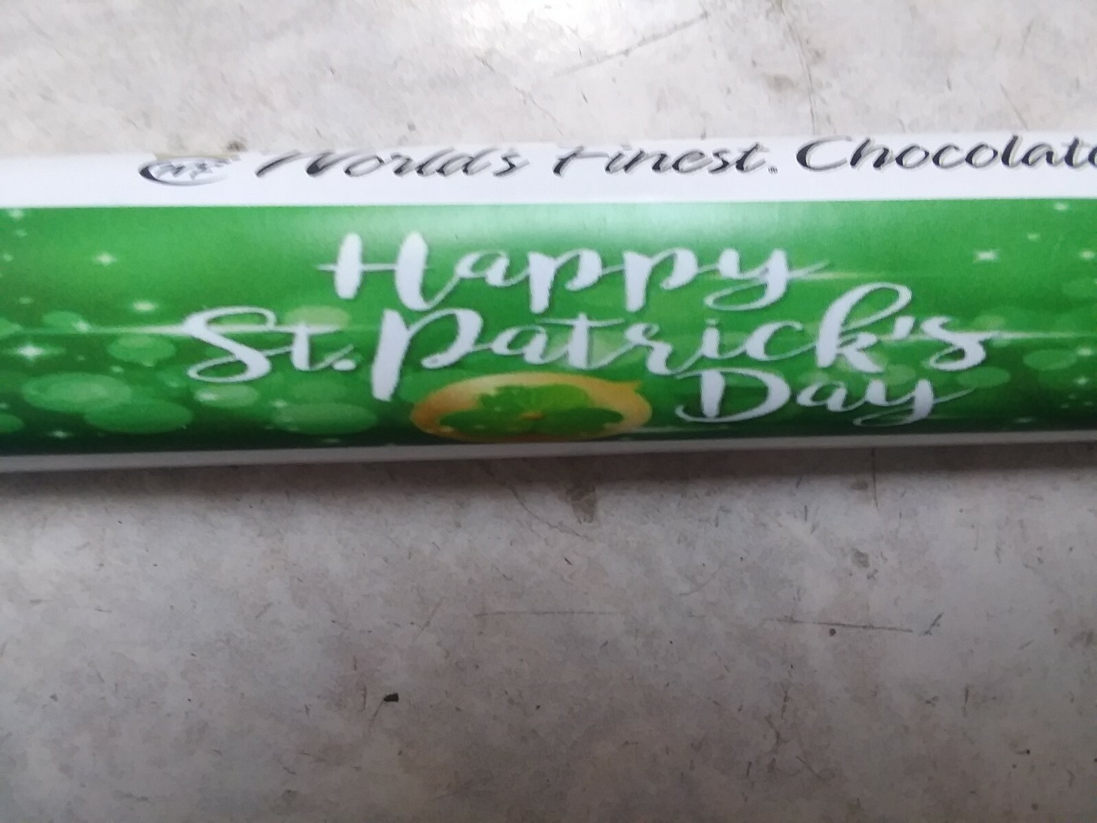 WORLD’S FINEST CHOCOLATE (12) HAPPY ST PATRICK’S DAY ALMOND 1.3 Oz Ea Bars