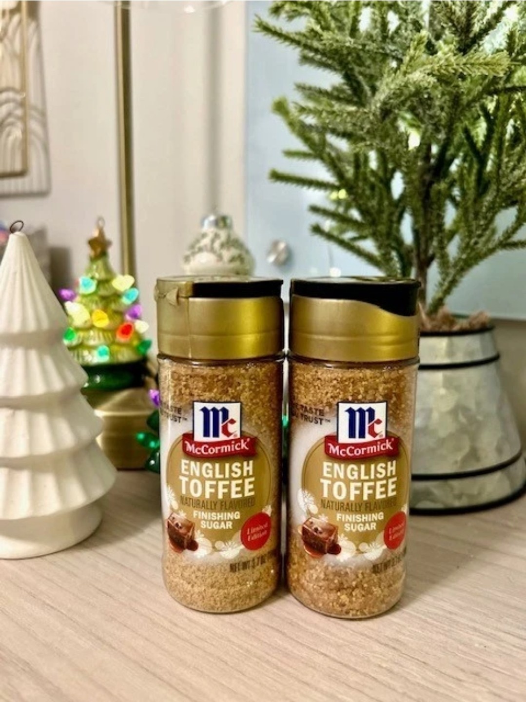McCormick English Toffee Finishing Sugar – Lot of 2 – Limited Holiday Flavor!